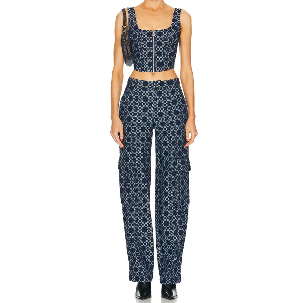 SIMKHAI Revolve Santo Cargo pant & Bustier Top set